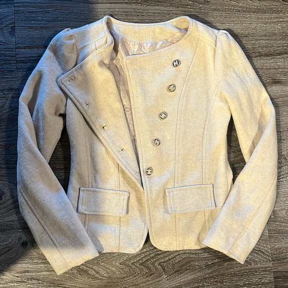 Cream Blazer cardigan - Picture 4 of 10